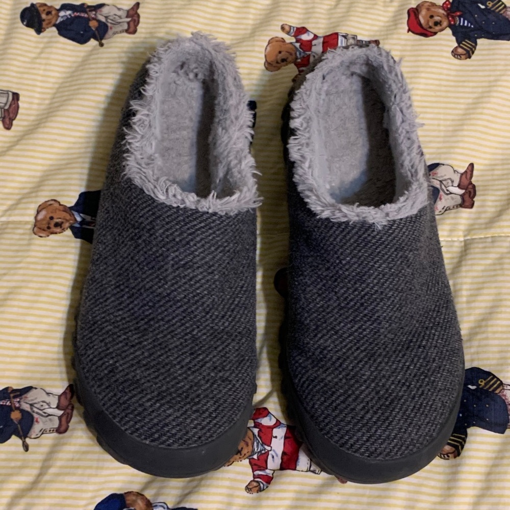 Bogs B-Moc Wool Slip Ons Womens 9 Gray